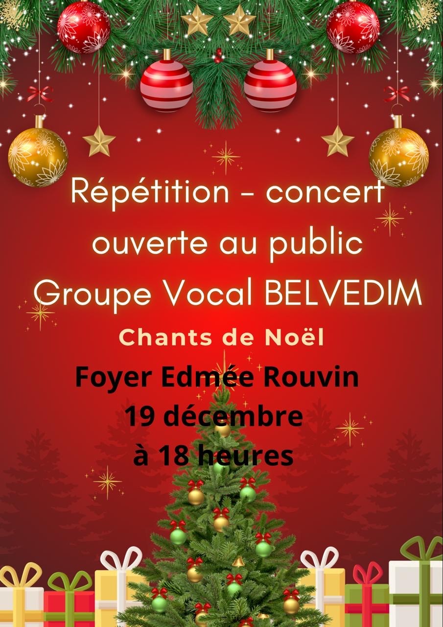 Chorale Belvedim le 19 décembre 2025 à Beauvoisin