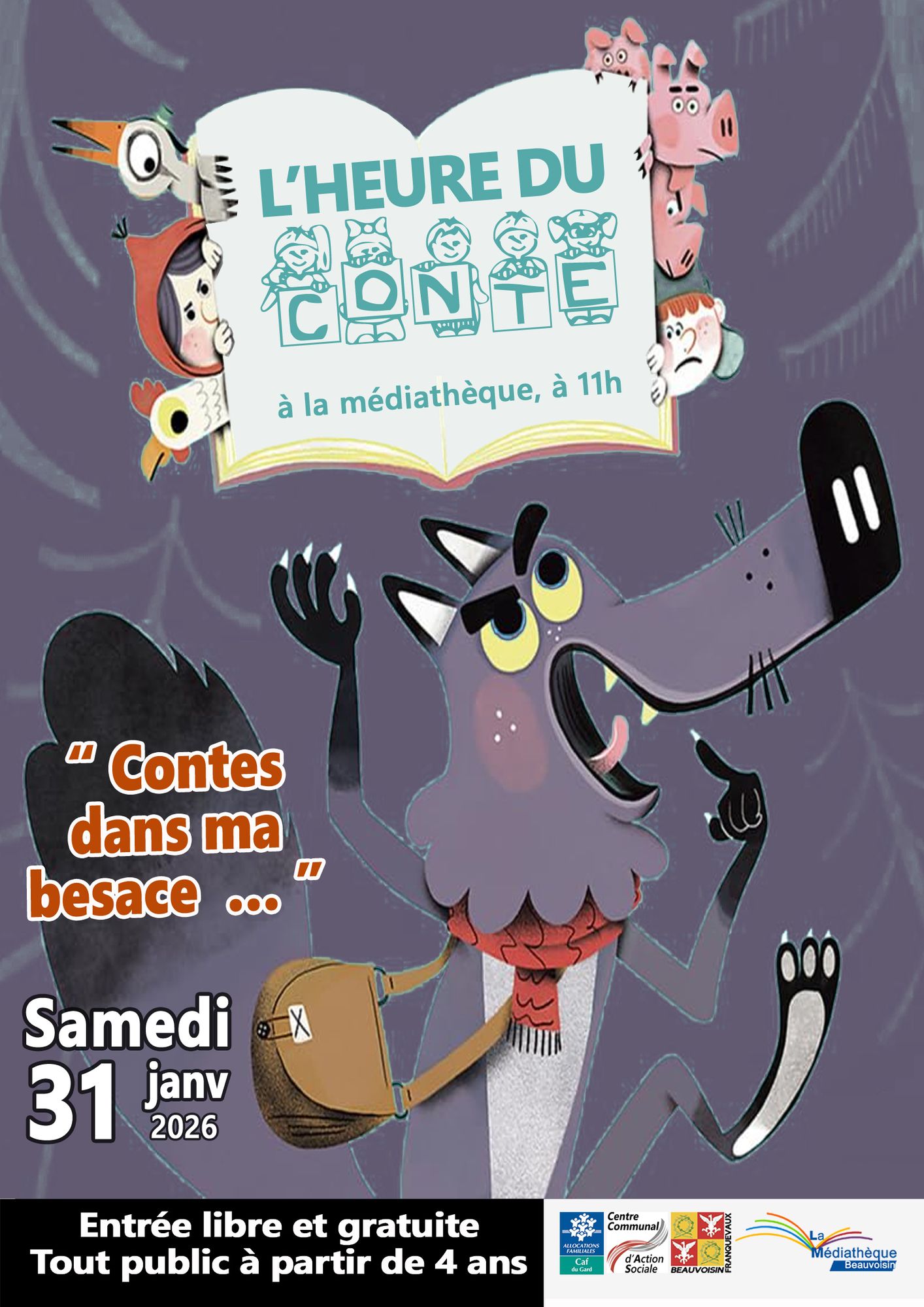 Heure du conte à Beauvoisin