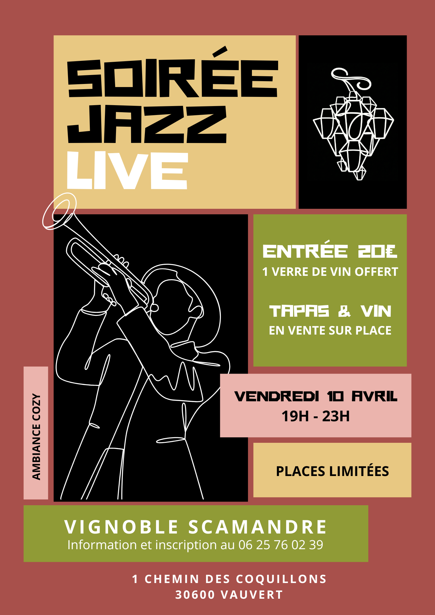 Soirée Jazz Live - Vignoble Scamandre