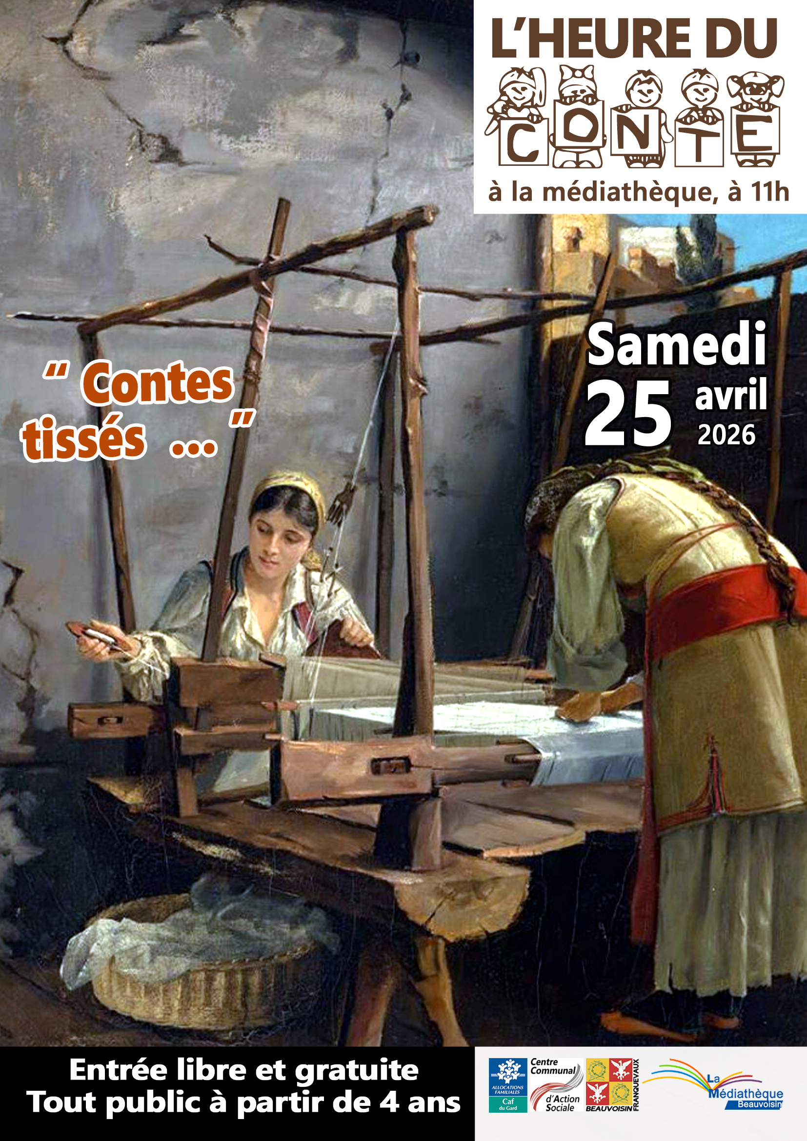 Heure du conte à Beauvoisin