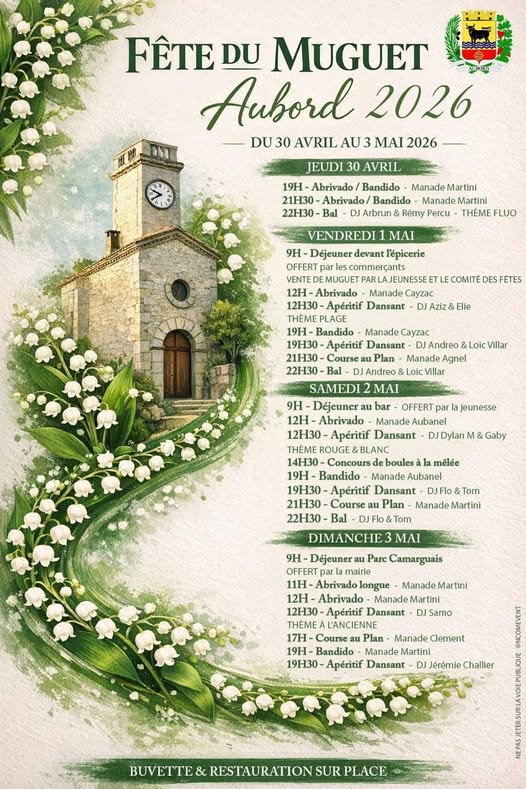 Fête du muguet Aubord - 30 avril au 03 mai 2026