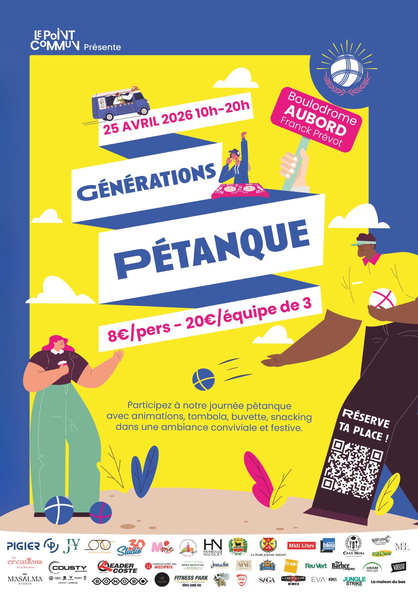 Pétanque concours - Samedi 25 avril à Aubord