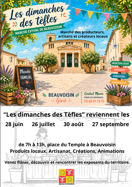 Le dimanche des Tèfles - Marché dominical estival