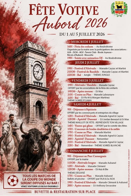 Fete votive à Aubord - Du 01 au 05 juillet à Aubord