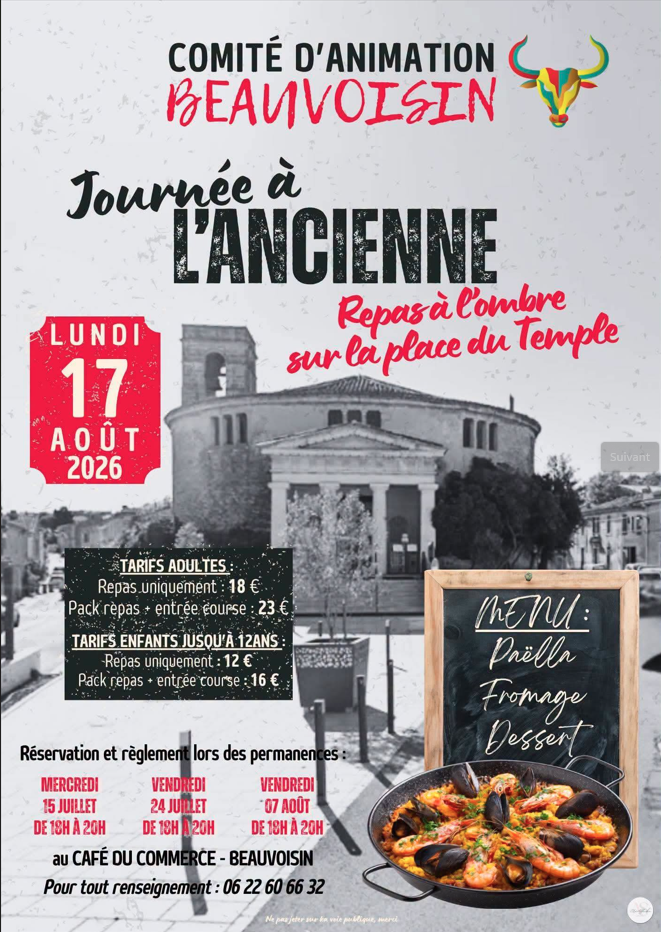 Fête votive de Beauvoisin - Du 15 au 23 août 2026