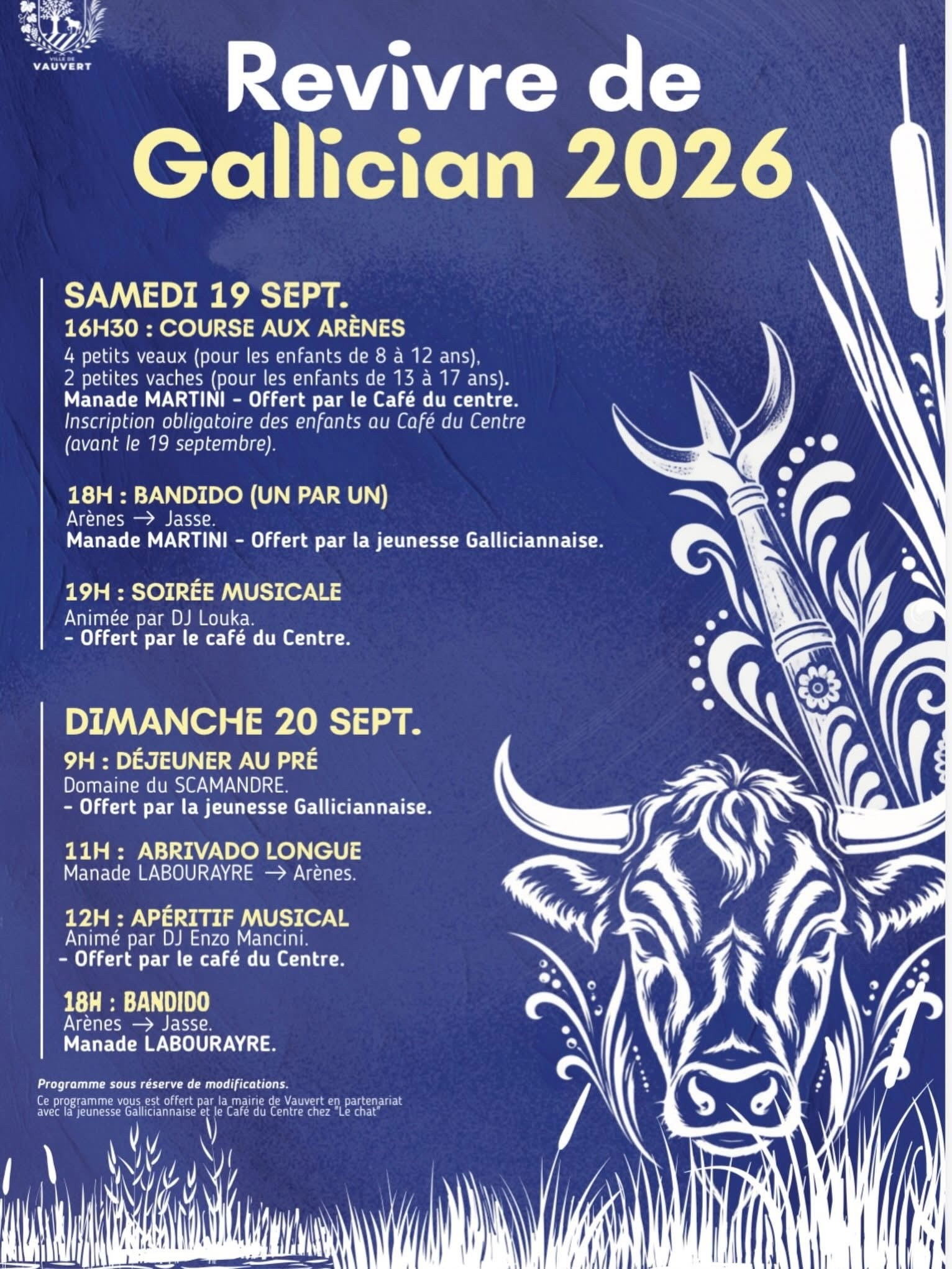 Revivre de la fête votive de Gallician - Samedi 19 et dimanche 20 septembre 2026