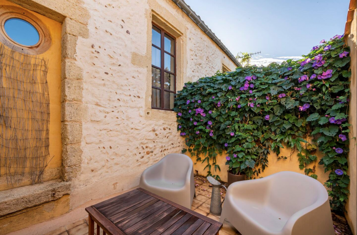 gîte de vacances en Camargue à Vauvert terrasse